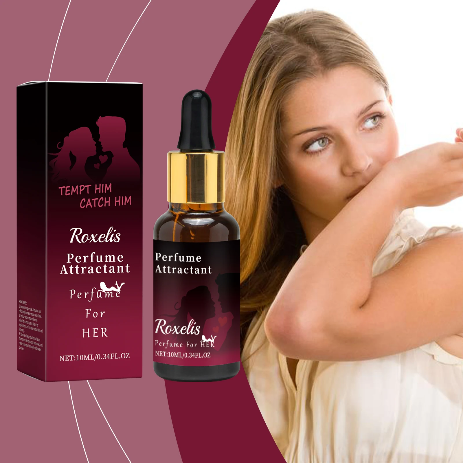 

Roxelis 10ml Date Cologne Perfume Lasting Light Fragrance Elegant Fresh Scent Enhance Personal Charm Pheromone Cologne Perfume