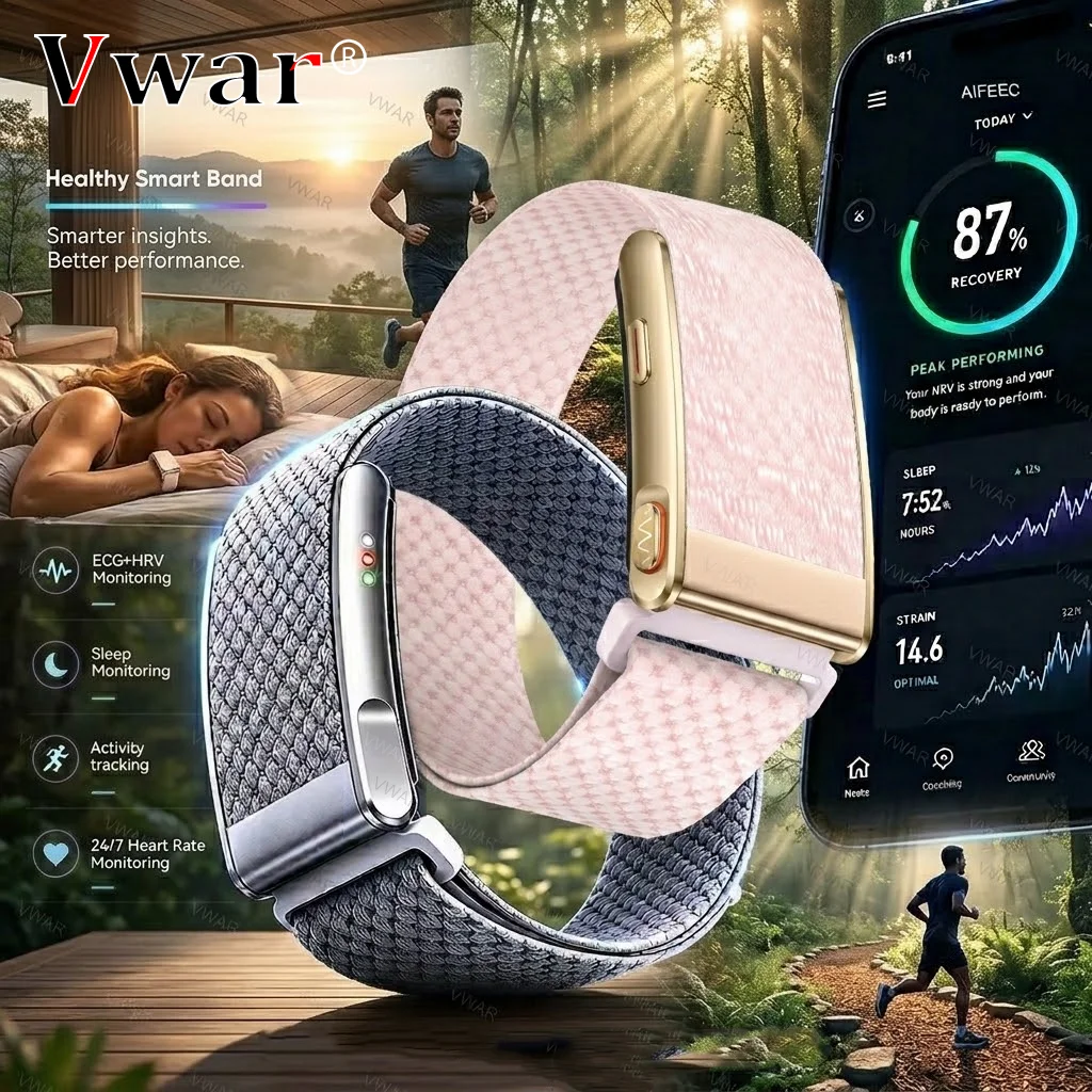 

VWAR MG Sport Fitness Tracker Ultra-Light Blood Oxygen Pressure Uric Acid Blood Lipid ECG Smart Bracelet Band For Men Women 2026