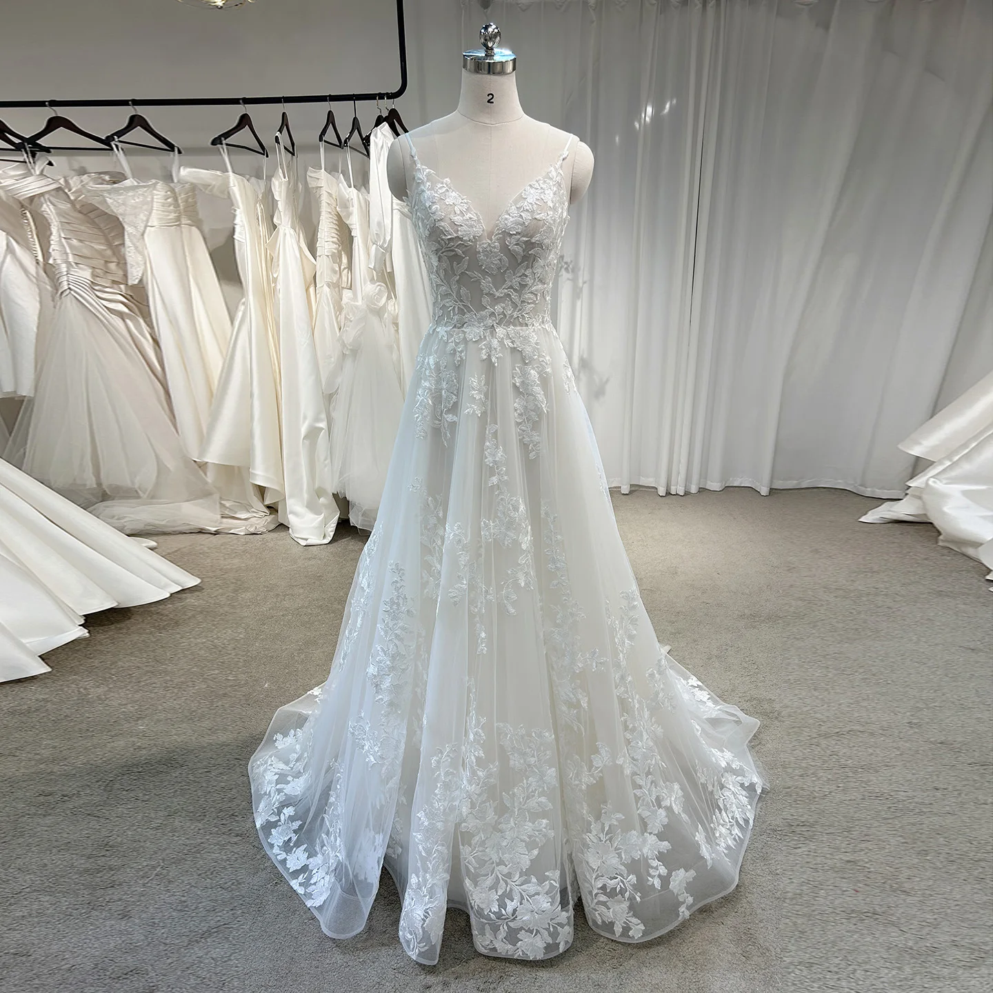 

Sharon Said 100% Real Photos Elegant Off White Tulle Wedding Dress 2025 Sweetheart A-Line Princess Bride Gowns AM021 Customiezd