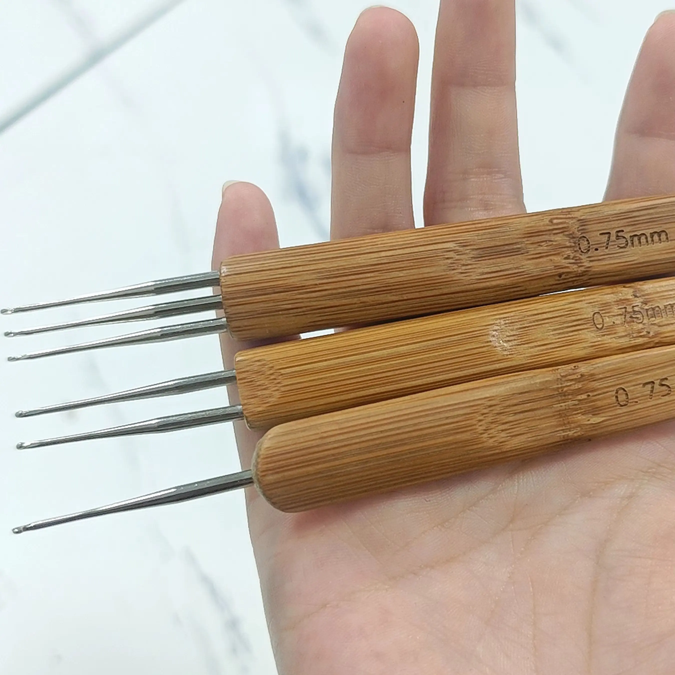 Ergonomic Crochet Hooks with B - Wooden Crochet Hooks Ergonomic Handle ulasan dan harga