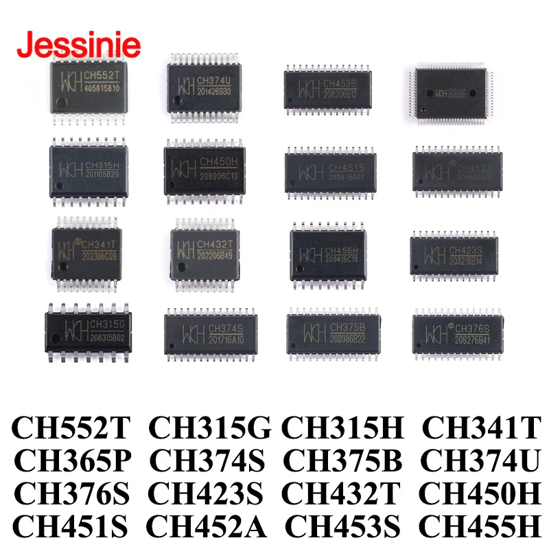 20Pcs/1pc CH552T CH315G CH315H CH341T CH365P CH374S CH375B  CH374U  CH376S CH423S CH432T CH450H CH451S CH452A CH453S CH455H
