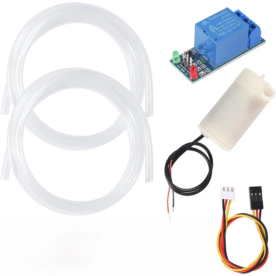 Zestaw do automatycznego nawadniania DIY System nawadniania Pojemnościowy czujnik wilgotności gleby i pompa wodna do podlewania ogrodu Arduino DIY — zdjęcie 2