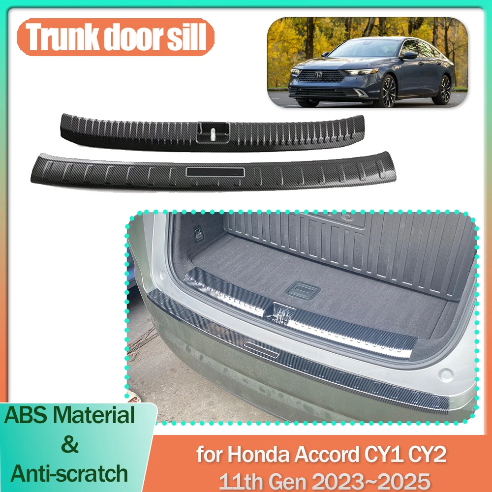 

Car Trunk Door Sill for Honda Accord CY1 CY2 11th Gen 2023~2025 Threshold Scuff Guard Plate Trim Strips Part Sticker Accessories