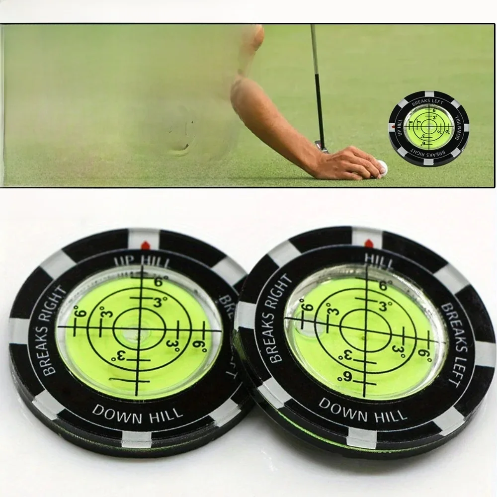 Marker do piłek golfowych o wysokiej precyzji Okrągły zielony czytnik Pomoc w puttowaniu w golfie Czytnik do puttowania na nachyleniu golfowym 1 szt. JJ024 — zdjęcie 2