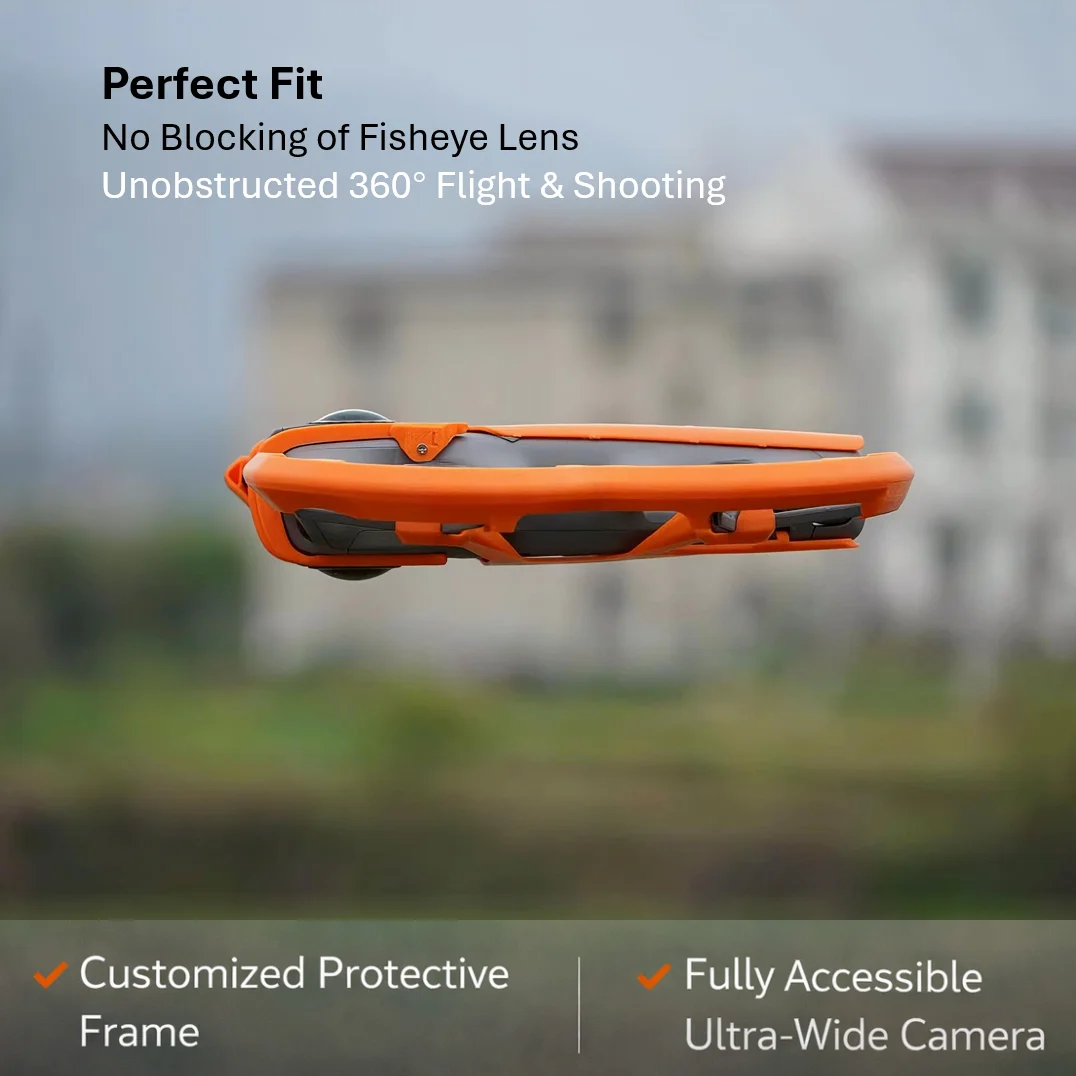 Kit di Protezione Completo Leggero per DJI Avata 360, Senza Blocco della Visione, Senza Interferenza Panoramica, Vestibilità Super Aderente, ABS 360 °   Armatura