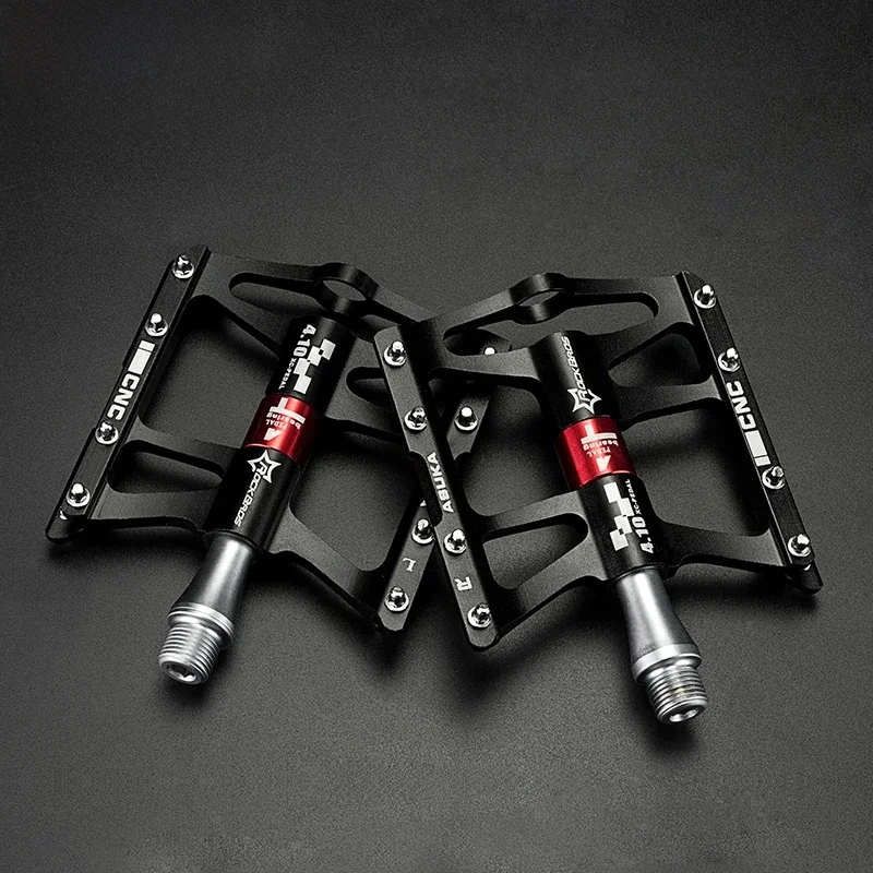 AliExpress ROCKBROS Mountain Bike Bicycle Pedals Cycling Ultralight Aluminium Alloy 4 Bearings MTB Pedals Bicicleta Bike Pedals Flat BMX