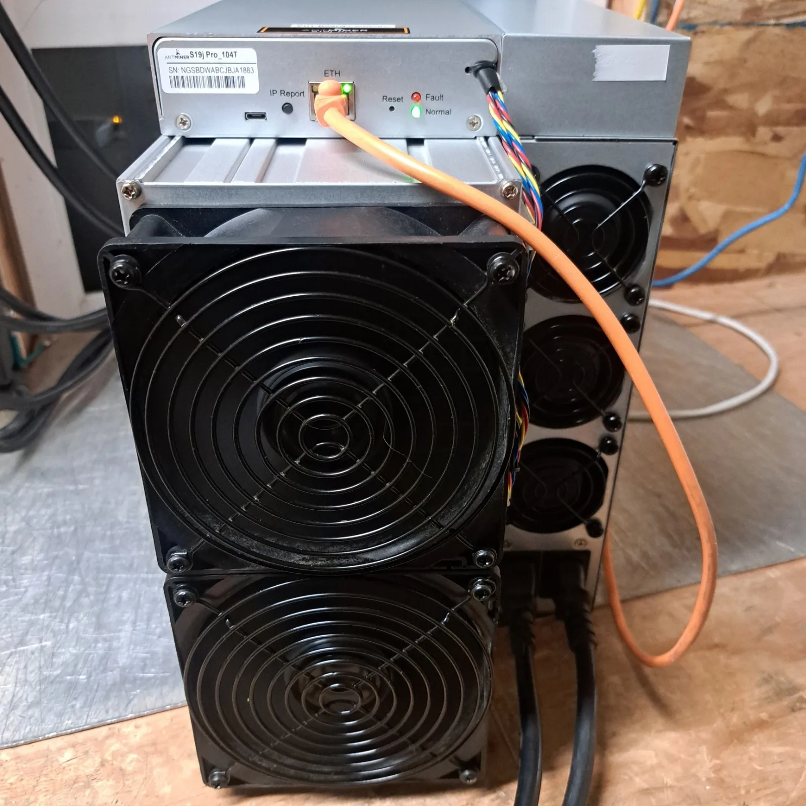 Bitmain Antminer S19J Pro 104TH ASIC-майнер для биткоинов