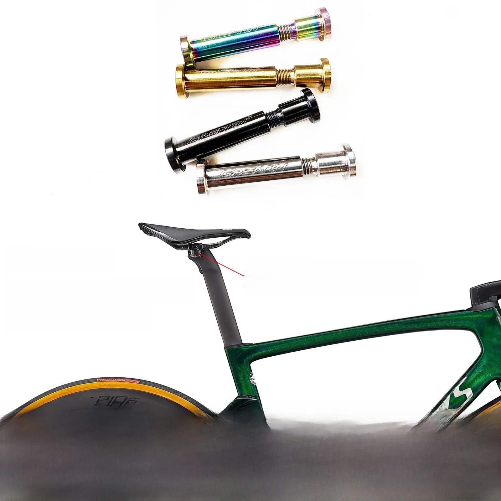 AliExpress GREATIN CYCLES Light weight 9.3g TC4 Titanium Alloy Locking Bolts For SL6/SL7/ROUBAIX SL8 Carbon Road Bike Seatpost Use