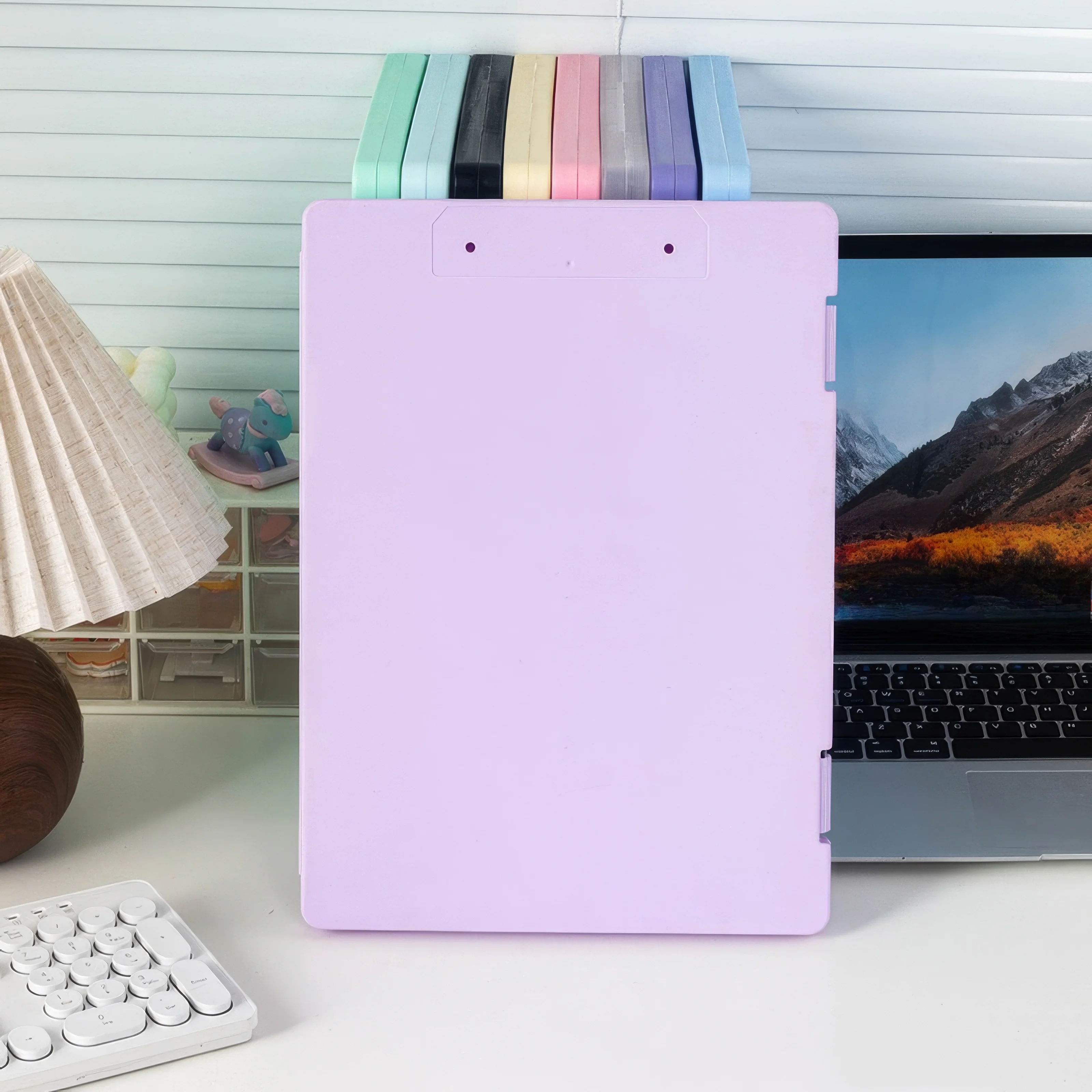 

2 Colored Folder Storage Boxes, Made of Environmentally Friendly and Non-toxic Materials, Suitable for Home/school Use