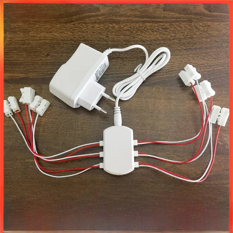 3V/12V AC/DC Adapter Voeding met 6/12 poorten EU Power adapter Uitgang voor Model Led Licht Lamp/Spoorweg/Spoorweg/Trein Layout - afbeelding 2