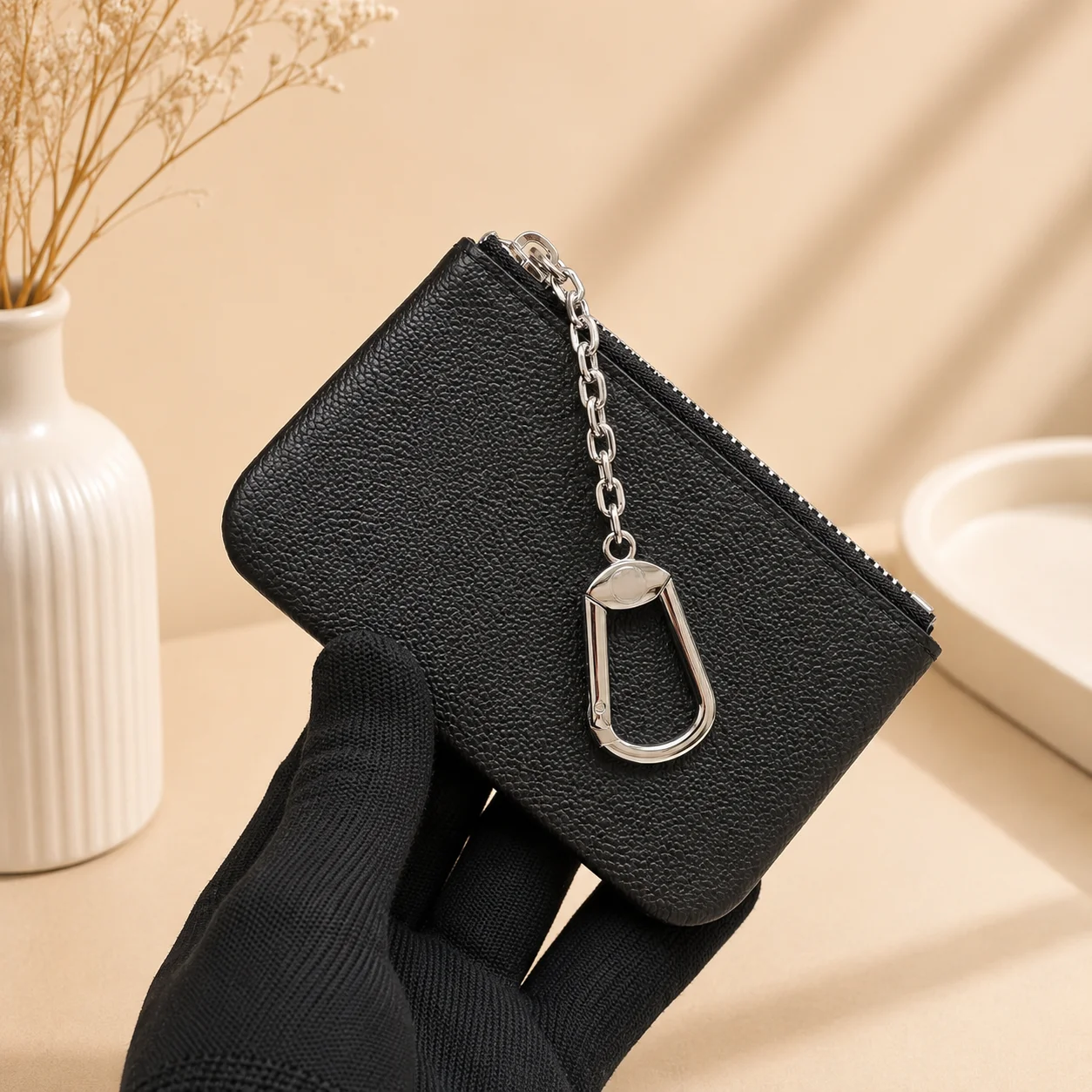 

2026 New Luxury Classic Pattern Small Zipper Coin Purse 12*7cm