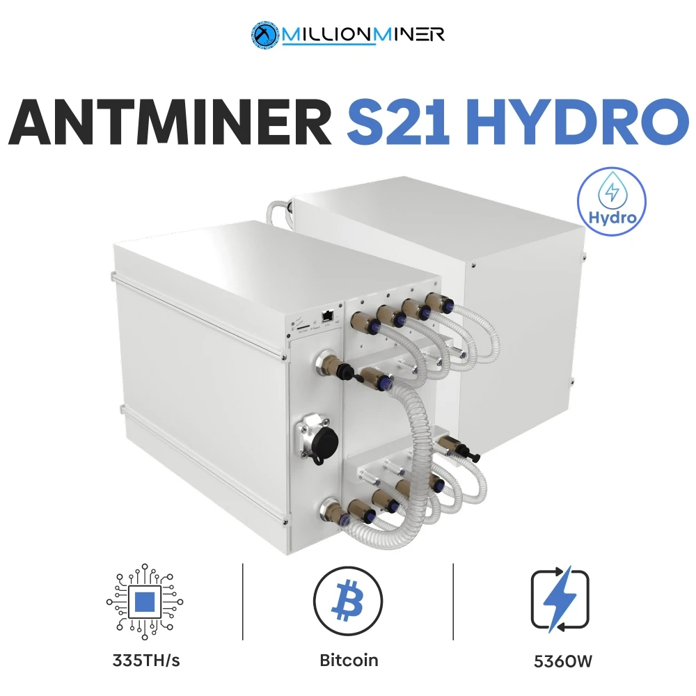 BUY 5 GET 3 FREE NEW Bitmain Antminer S21 Hyd (335Th)