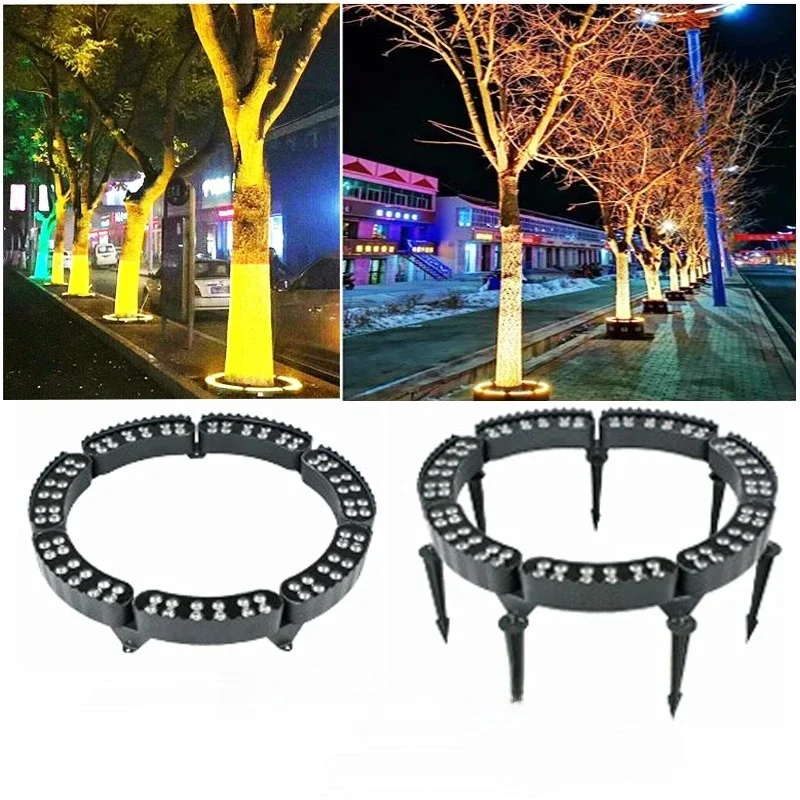 1pcs 12W Arbre Tenant La Lampe Extérieure IP65 Étanche Jardin Spot EDF Lampes Paysage Éclairage AC85-265V DC24V RGB Lumière