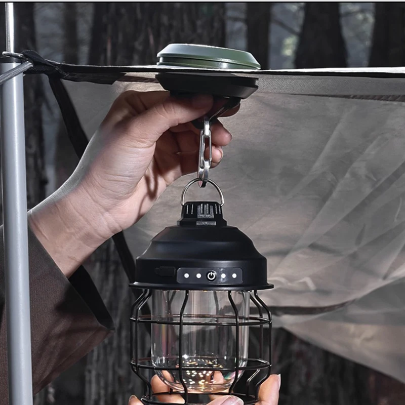 ESLNF camping tent lighting magnetic bracket camping lantern loops