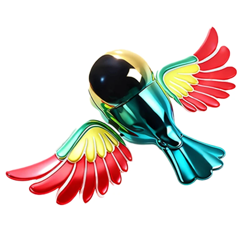 SEAMETAL Fliegender Vogel, Auto-Ornament, lustige Klappen, Flügel, Dekor für Rückspiegel, Simulation fliegender Vogel, Zubehör für Motorrad, Auto