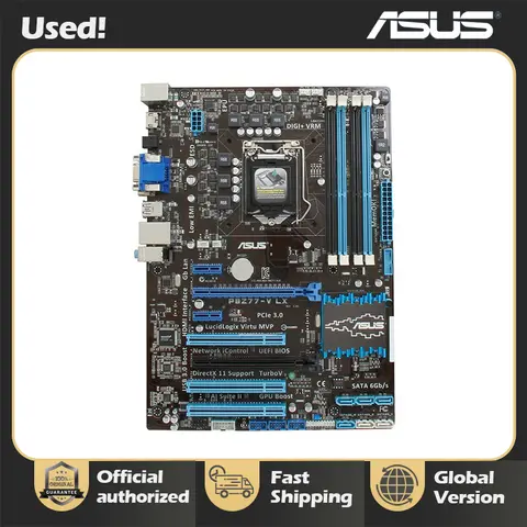 ASUS P8Z77-V LX LGA 1155 Intel Z77 HDMI SATA 6Gb/s USB 3.0 ATX Intel Motherboard