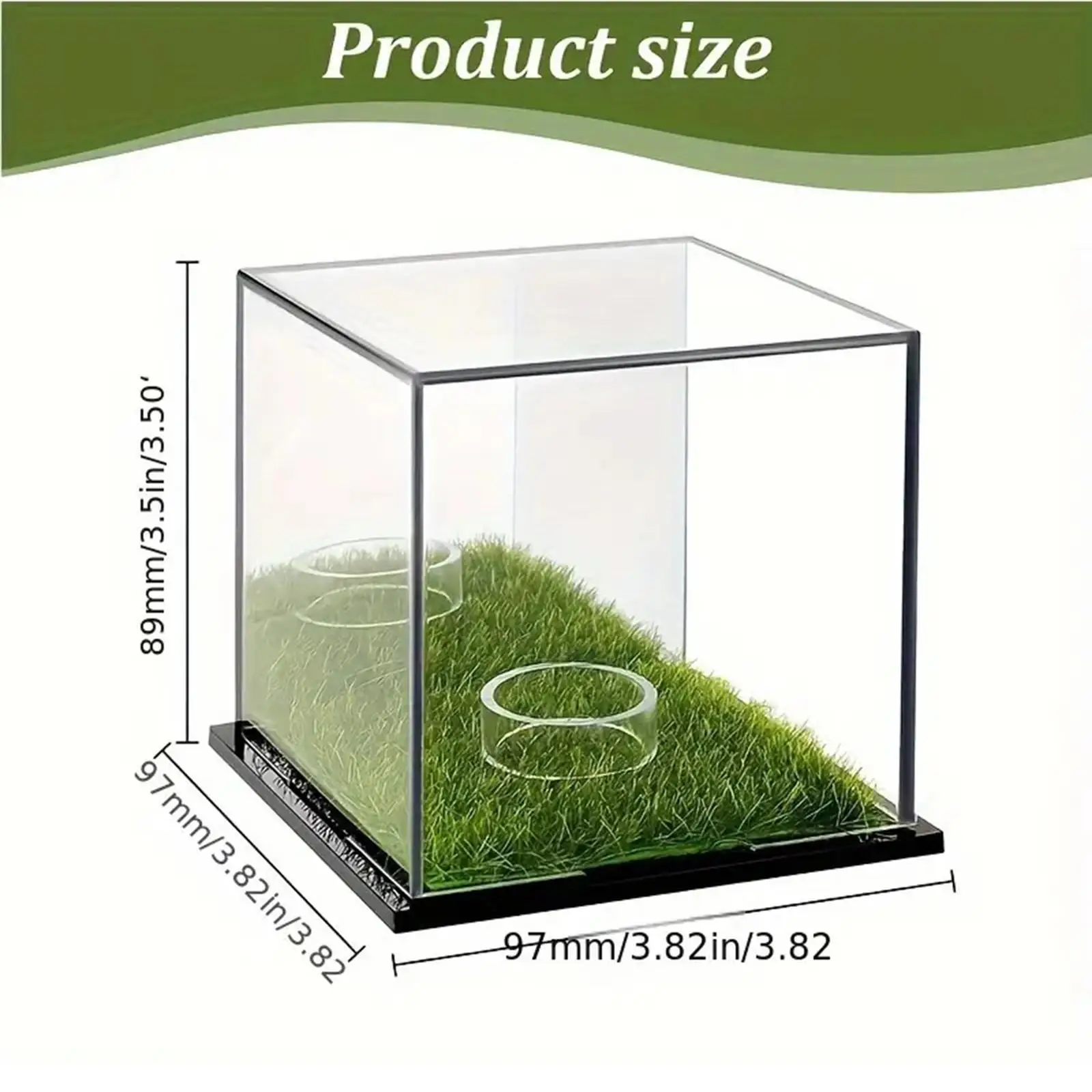 

Clear Acrylic Golf Ball Display Case Golf Ball Memorabilia Stand Cube Holder Dust Protection Storage Box for Golfball Collection