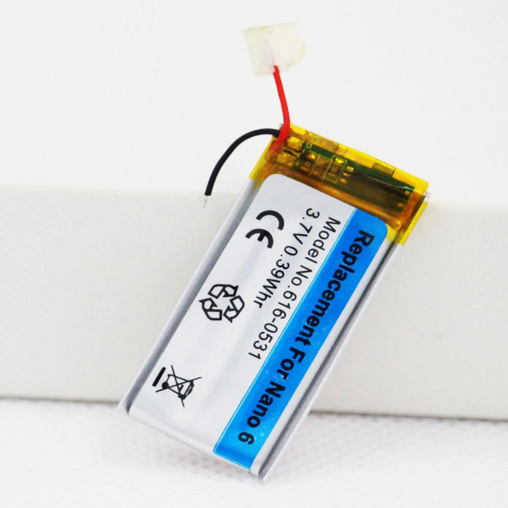 616-0531 3,7V Li-Ion für iPod Nano6 6G 6. Generation MP3 Li-Polymer Wiederaufladbare Nano 6 Batterien + Werkzeuge – Detail 11