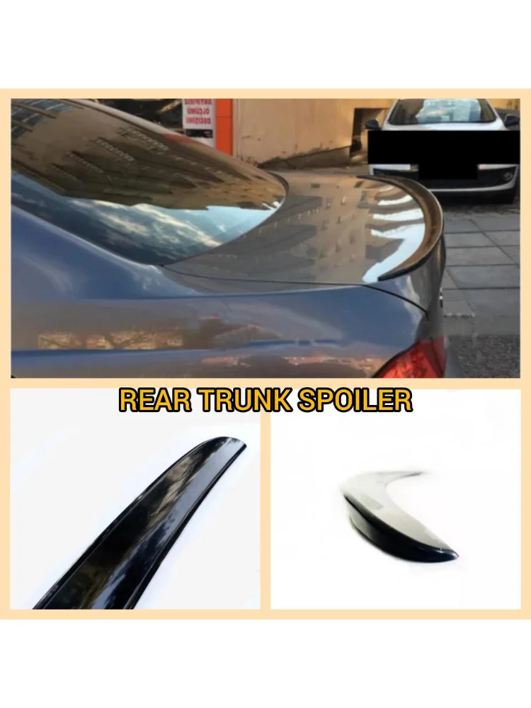 Rear Trunk Spoiler For BMW 3 Series E90 Car Accessories UNIVERSAL Plastic Apron Glossy Black Wing Sports Exterior Parts Tuning