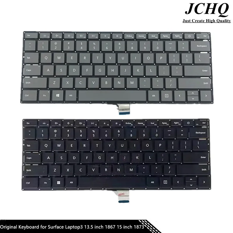 

JCHQ Original Keyboard for Microsoft Surface Laptop3 13.5'' 1867 15'' 1868 1872 1873 US Version