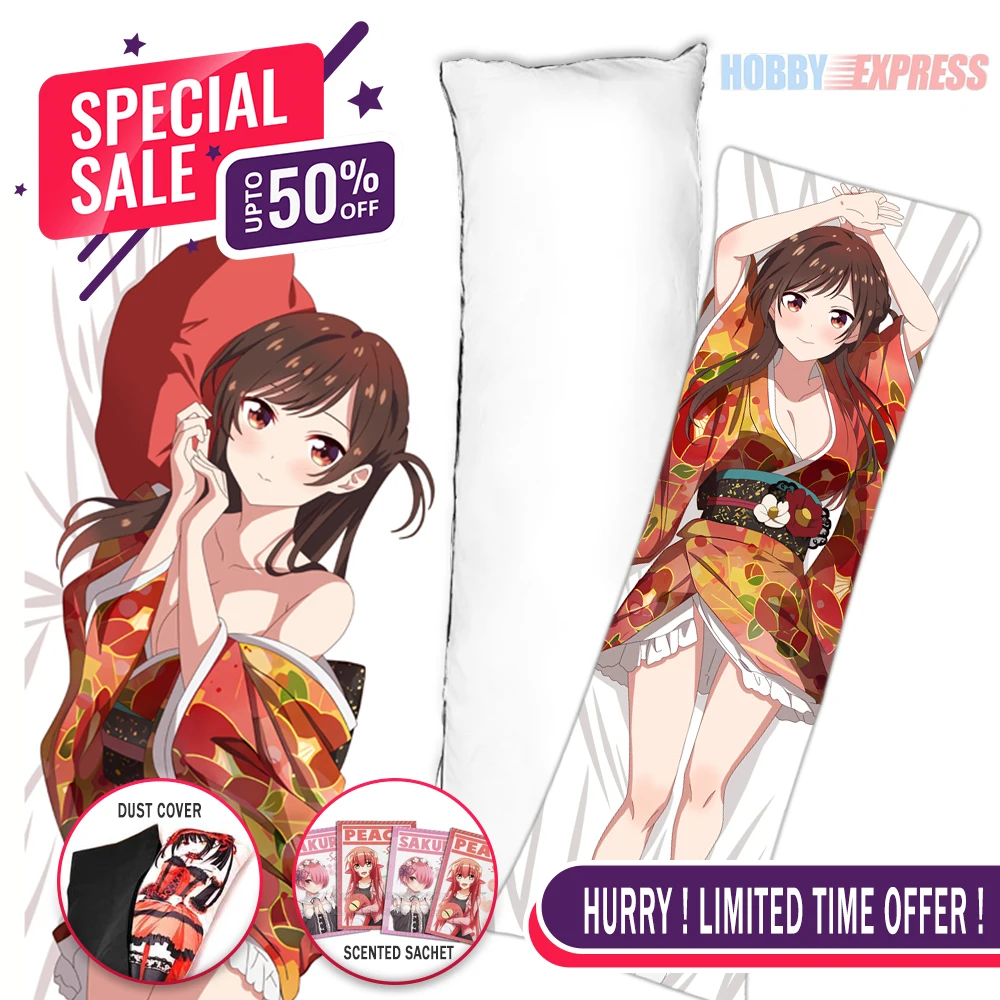 

Hobby Express Anime Dakimakura Japanese Otaku Waifu Life Size Doublesided Print Hugging Body Pillow Cover Chizuru 23662