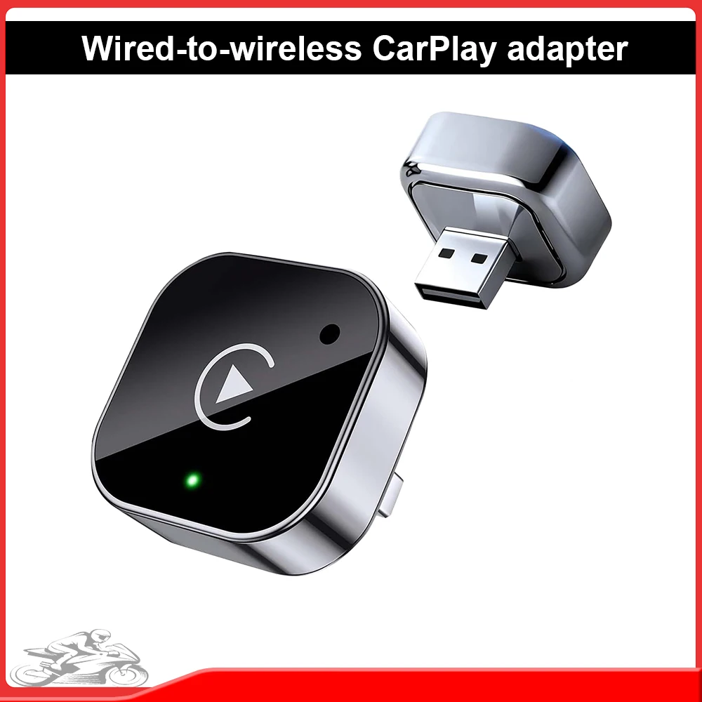 2in1 Wireless CarPlay Adapter5GHz WiFi Wired to Wireless for VW Toyota Nissan Honda Ford Benzetc.