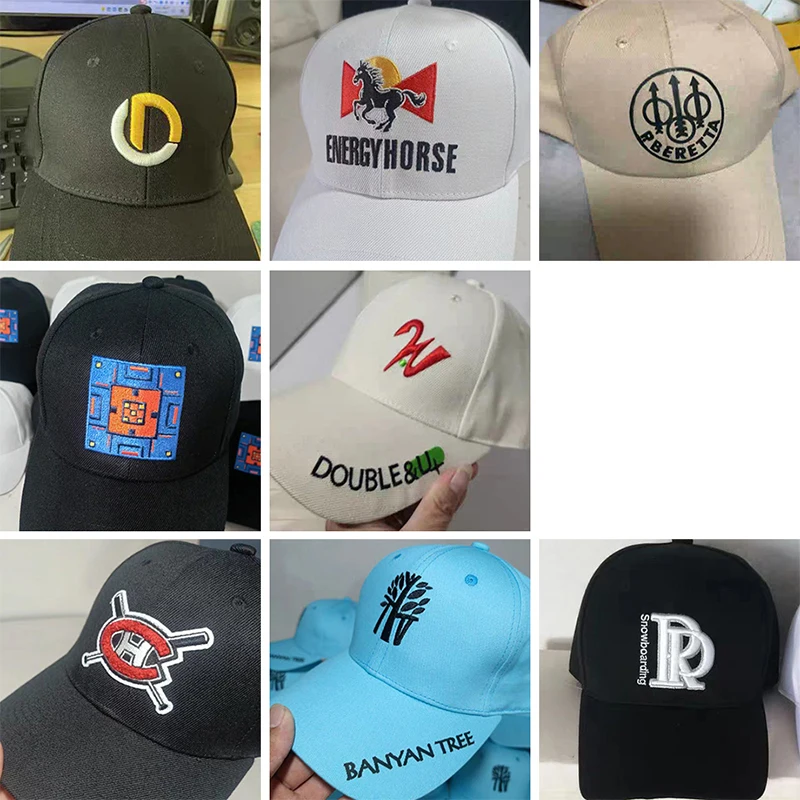 Custom Baseball Caps Hat Custom Logo Men\'s Cap Hip Hop Snapback Adjustable Embroidery Print DIY Team Logo Designer Baseball Caps