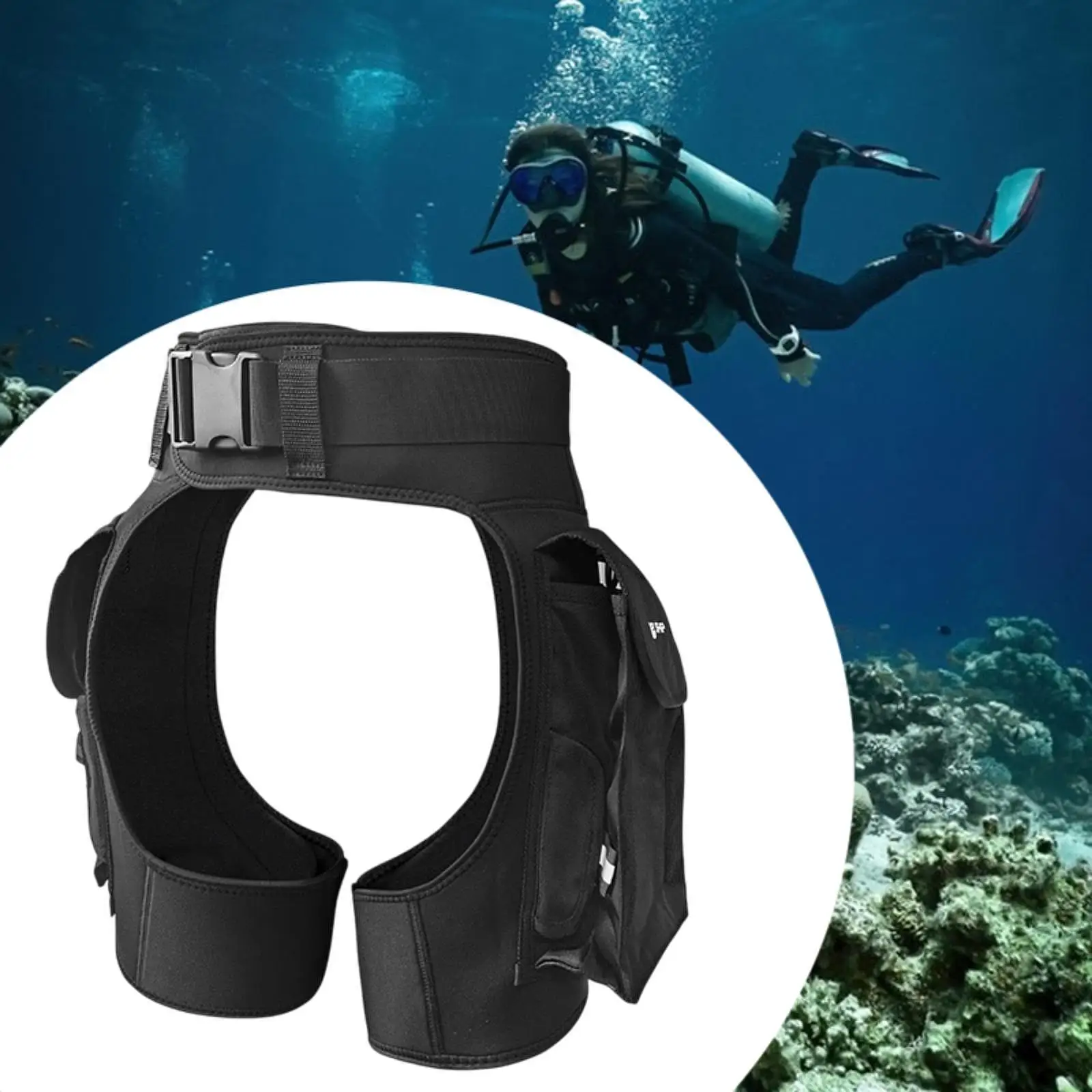 Neoprenanzughose, verstellbares Taillenband mit Seitentaschen, Neoprenanzug-Shorts zum Kanufahren, Tauchen, Kajakfahren, Schwimmen, Surfen