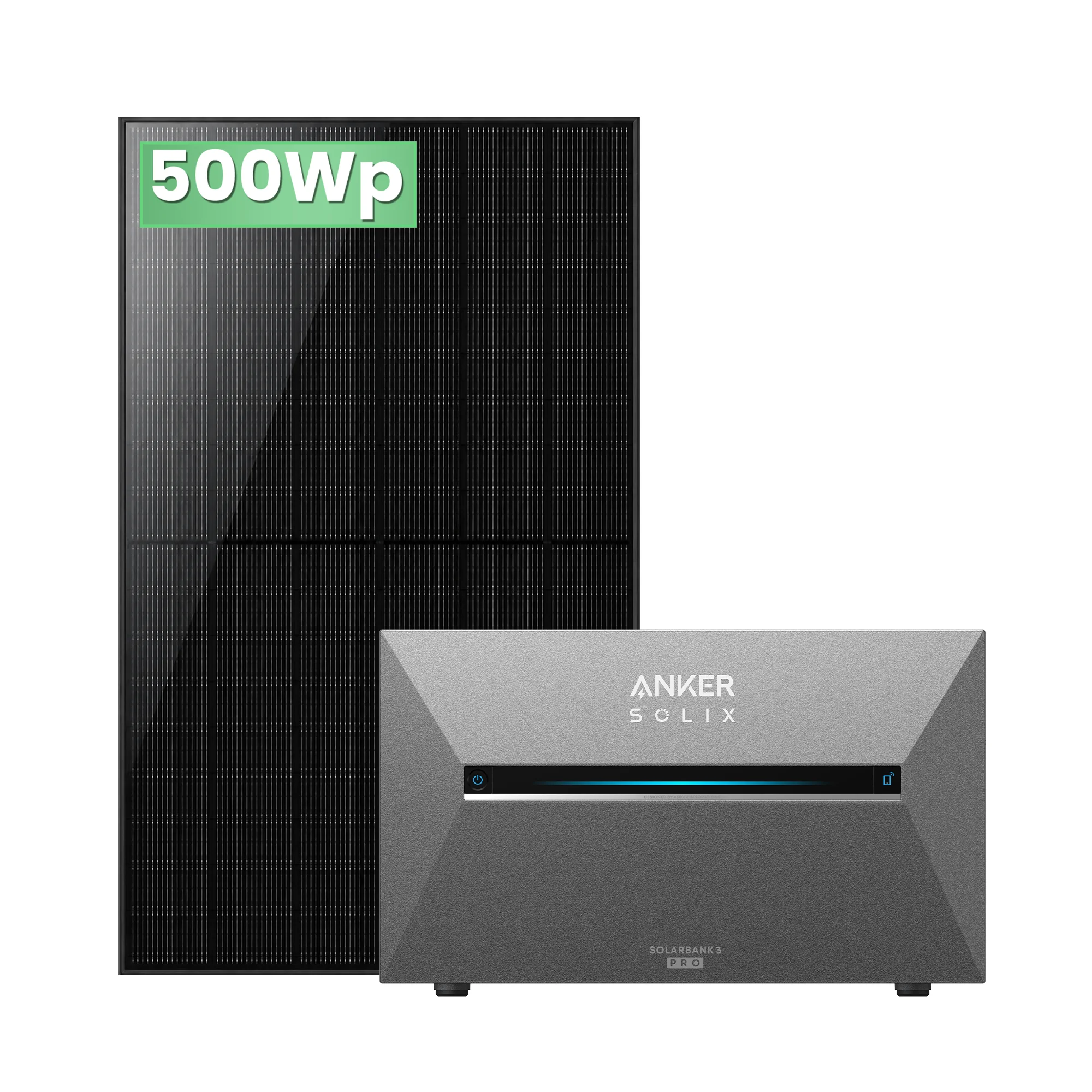 Anker SOLIX Solarbank 3E2700 PRO solar storage balcony power plans Solar Panel 1x500W Solar Modules