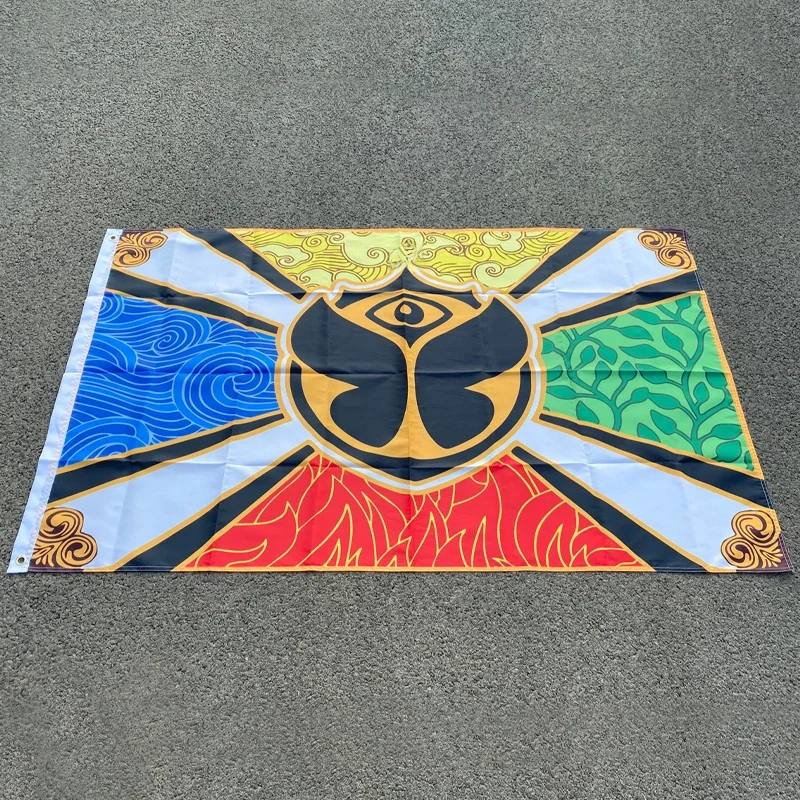 Drapeau et bannières personnalisés, drapeau de Tomorrowland de 3x5 pieds pour la décoration de la maison, impression en polyester