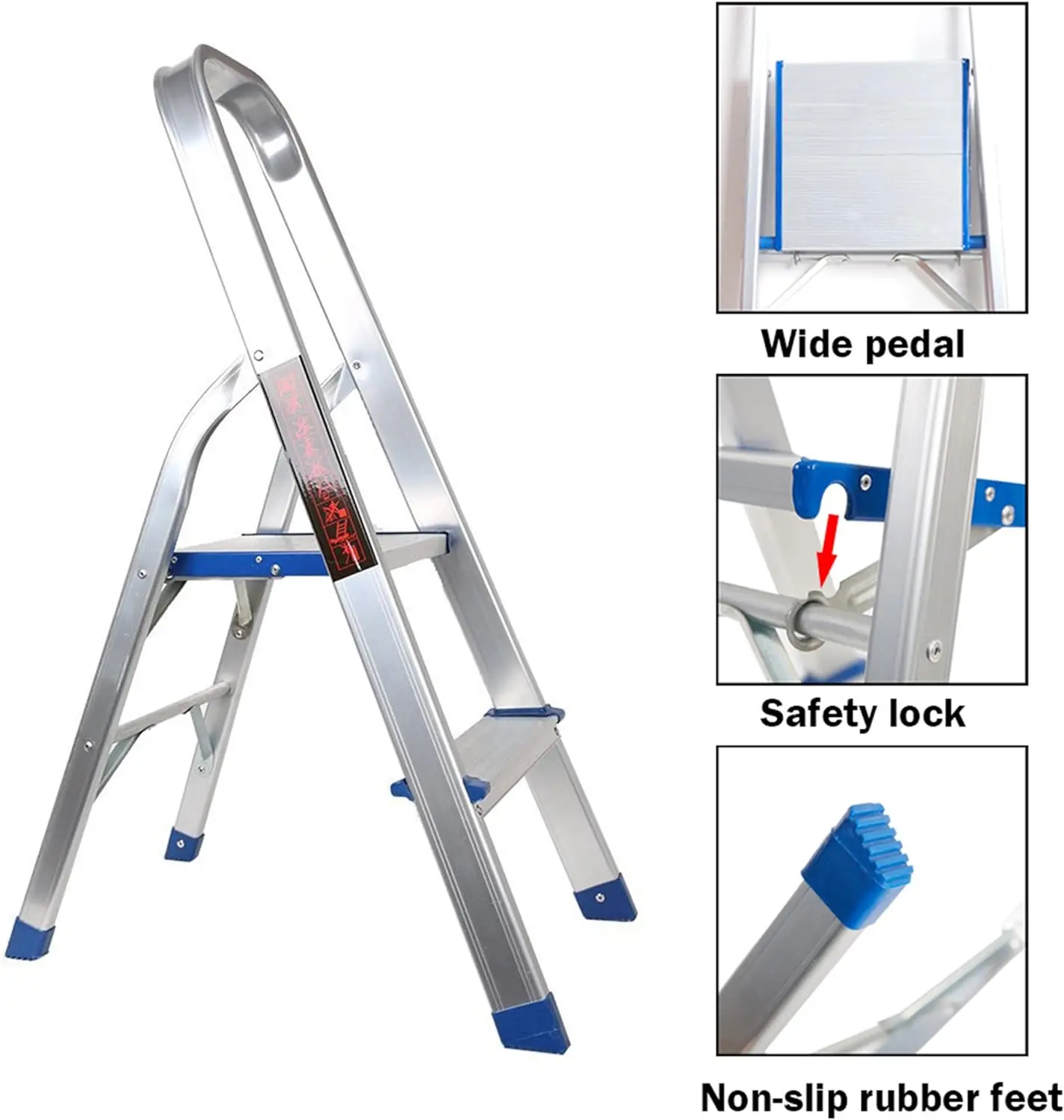 Ultra Lichtgewicht 2 Step Kruk Vouwladder Keuken