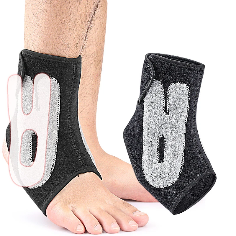 

Ankle Stabilizing Orthosis Brace Sprained Twisted & Chronic Instability Pain-Relief Support Wrap Compression Anklet with Plates