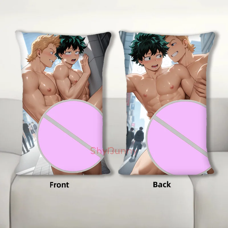 

Dakimakura Anime Mirio Togata & Midoriya Izuku Body Pillow Cover Sofa Cushion Double-side Print Throw Pillow Case 40X60cm