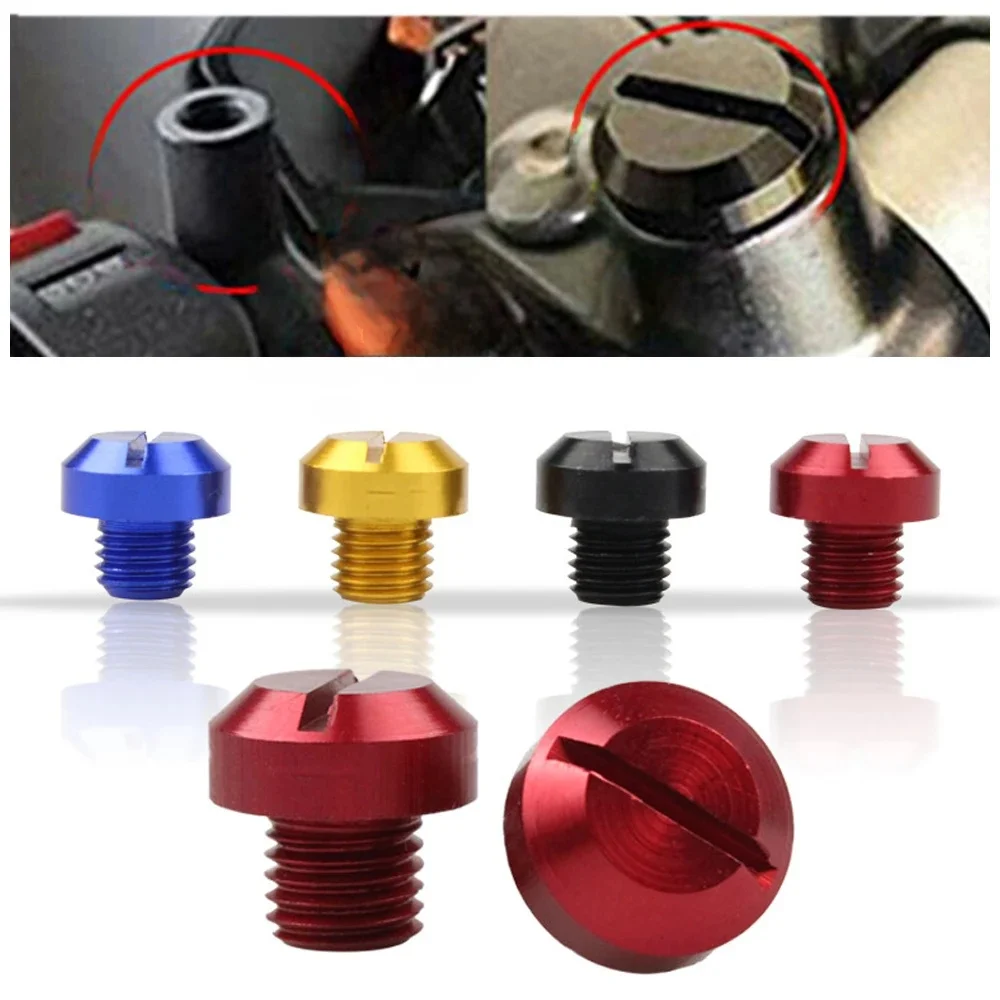 Support de rétroviseur antirouille en aluminium CNC pour moto, vis de bouchons de trou de rétroviseur, accessoires de moto, M10, 2 pièces