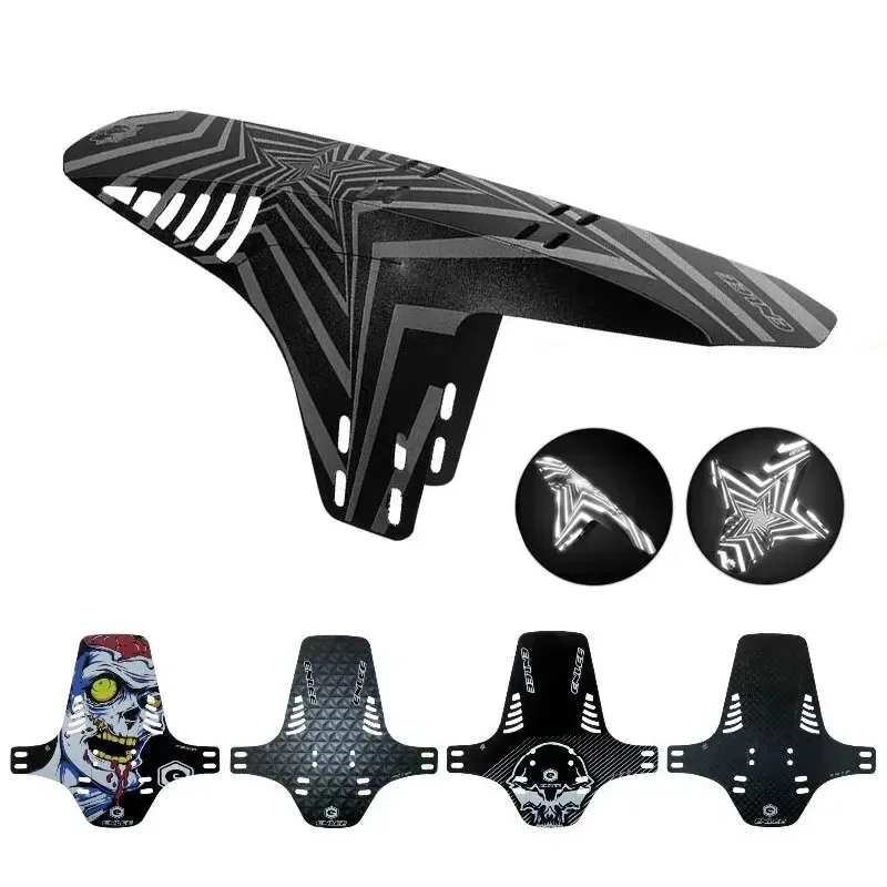 AliExpress NONE 1pc Reflective Mudguard MTB Bicycle Fender Suitable for Front Fork Rear Wheel Fender Reflective Mud Guard Cycling Parts