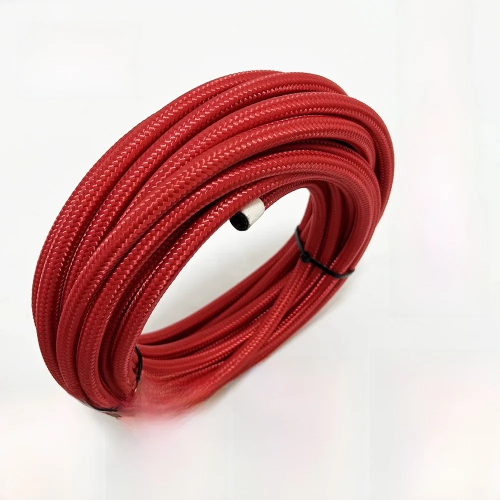 1M 3M 5M 8M 10MRedWąż paliwowy Przewód olejowo-gazowy AN4 AN6 AN8 AN10 AN12 AN16 AN20 CPE Nylon w oplocie304Wąż hamulcowy w oplocie ze stali nierdzewnej — zdjęcie 2