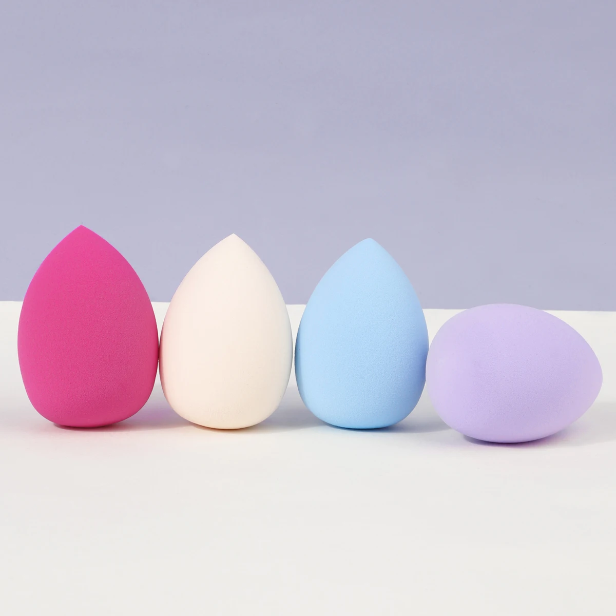 4pcs Makeup Sponge Powder Puff Beauty Cosmetic Ball Foundation Powder Puff Dry Wet Combined Water Droplets Make Up Tools