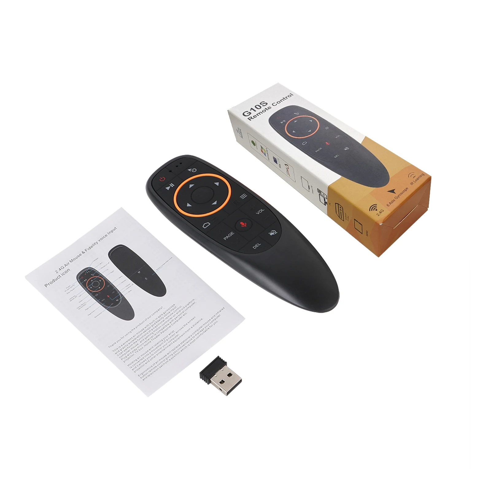G10S Pro BT Chuột Không Dây 2.4G Con Quay Thông Minh Điều Khiển Từ Xa Với Tiếng Nói IR Học Tập Cho Android TV Box h96 MAX X88 PRO X9