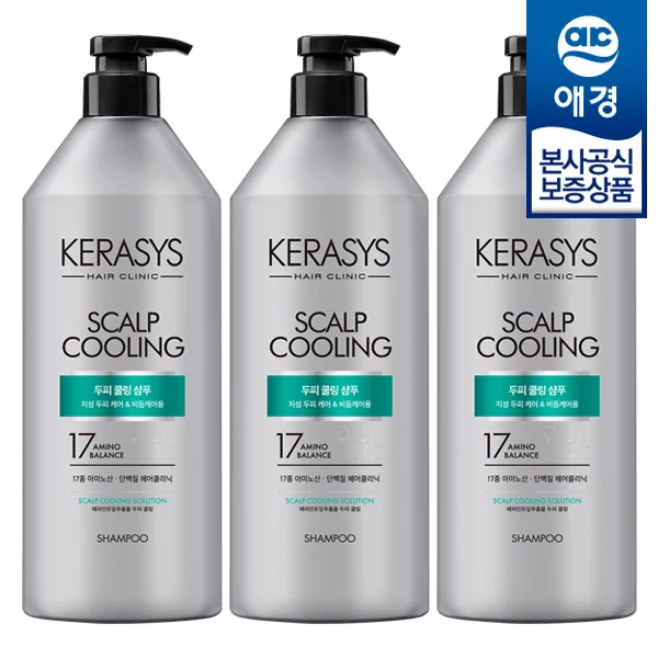 [Aekyung] Kerasis Clinic scalp cooling shampoo 980ml x 3 pieces