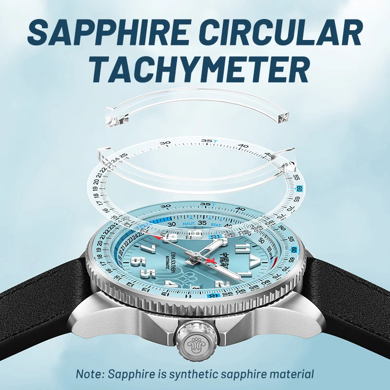 Seagull Men\'s Pilot Watch 2ed Generation 1963 Men Automatic Mechanical Watches Cooperative Version China Southern Airlines 1124
