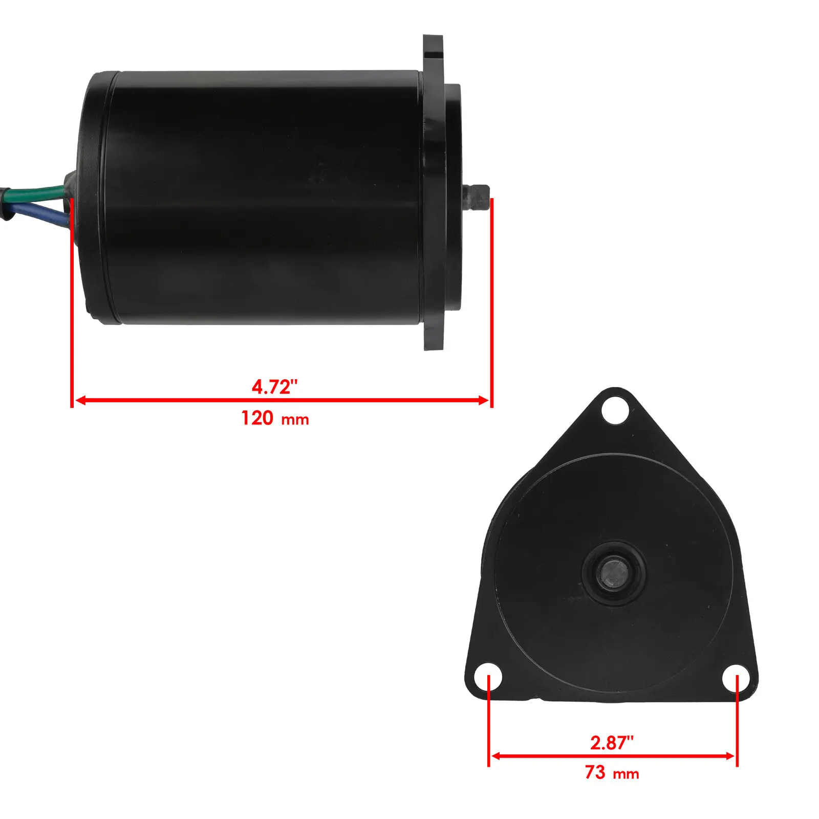 Tilt Trim Motor For Yamaha Outboard 3 Bolt 2 Wire 115-225 HP 1987-1994 YAMAH 6G5-43880-02-00 18-6760 6265