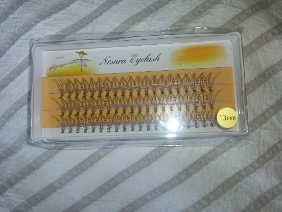 10D Mink Eyelash extension 1 Box/60 Bunches Natural Eyelash 3D Russian Individual Eyelash cluster Makeup Tool Lashes Wholesale photo review