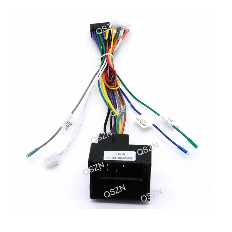 QSZN Android Canbus Box FD01 For FORD Mondeo/S-MAX 16 PIN Harness Wiring Power Cables Car Radio Multimedia Player 2 DIN