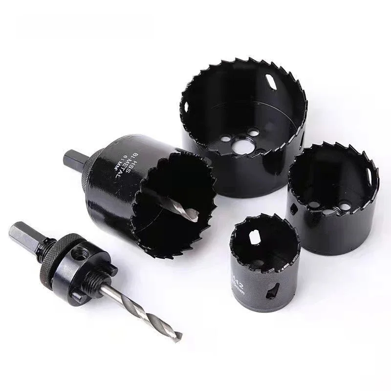 M42 bimetalowe piły otworowe do obróbki drewna żelazko ze stali nierdzewnej plastikowy zestaw do cięcia aluminium zestaw wierteł zestaw narzędzi 32-114mm — zdjęcie 2