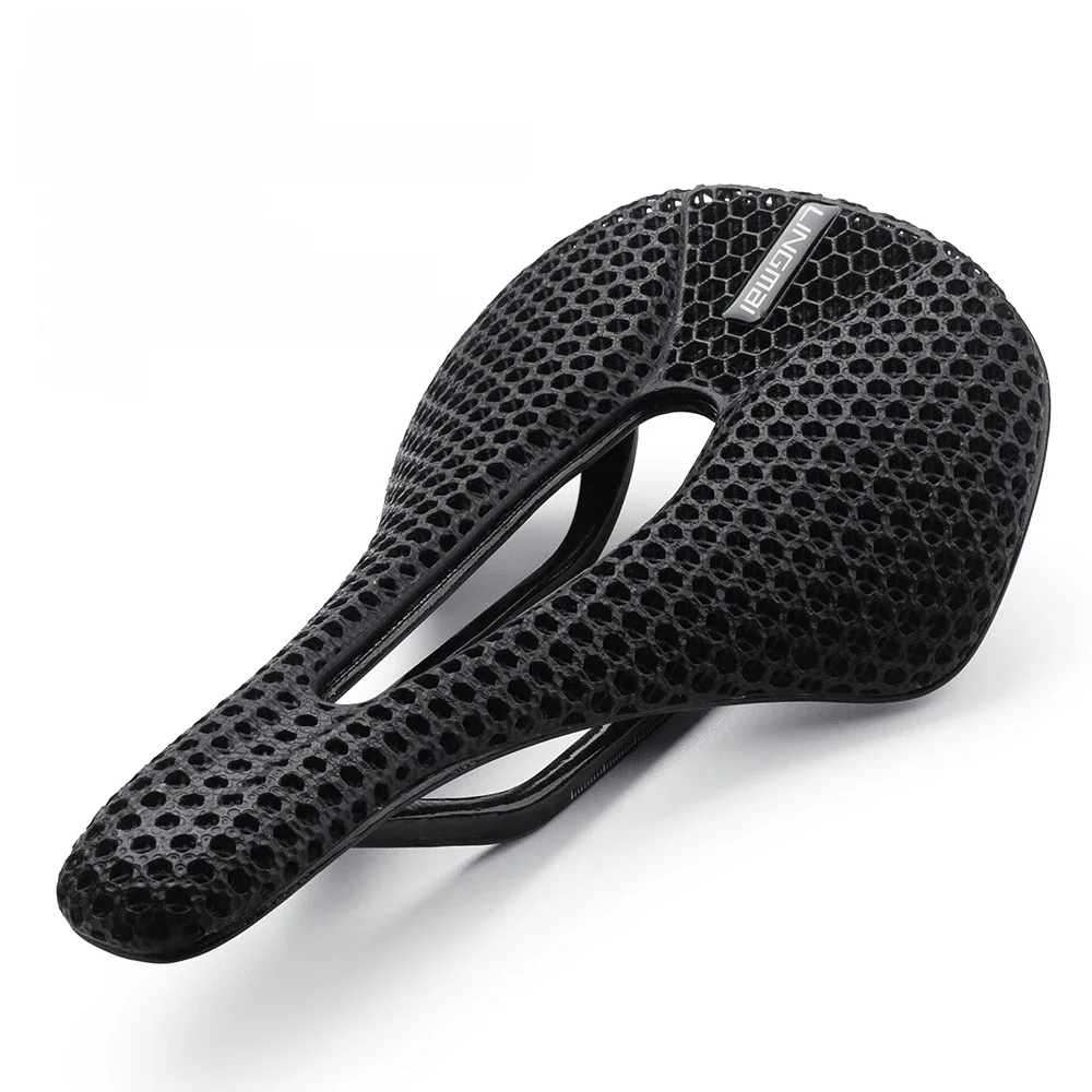 AliExpress SENSAH LINGMAI Ultralight Full Carbon 3D Printed Saddle 162g Bicycle Seat Road MTB Mountain Gravel Seating For Men Women Bike Parts