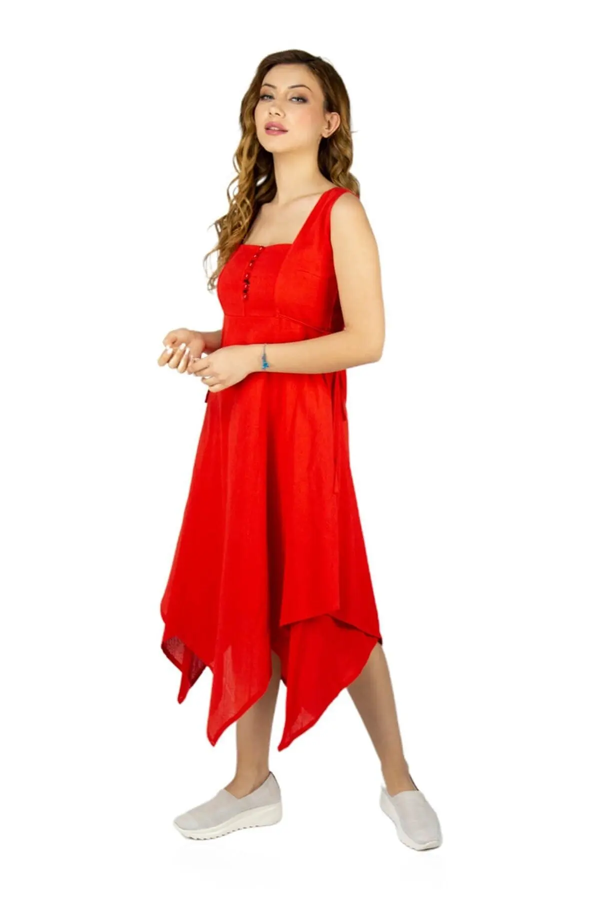 Şile pano sem mangas triângulo camada midi strapless comprimento verão feminino vestido fino roxo-vermelho