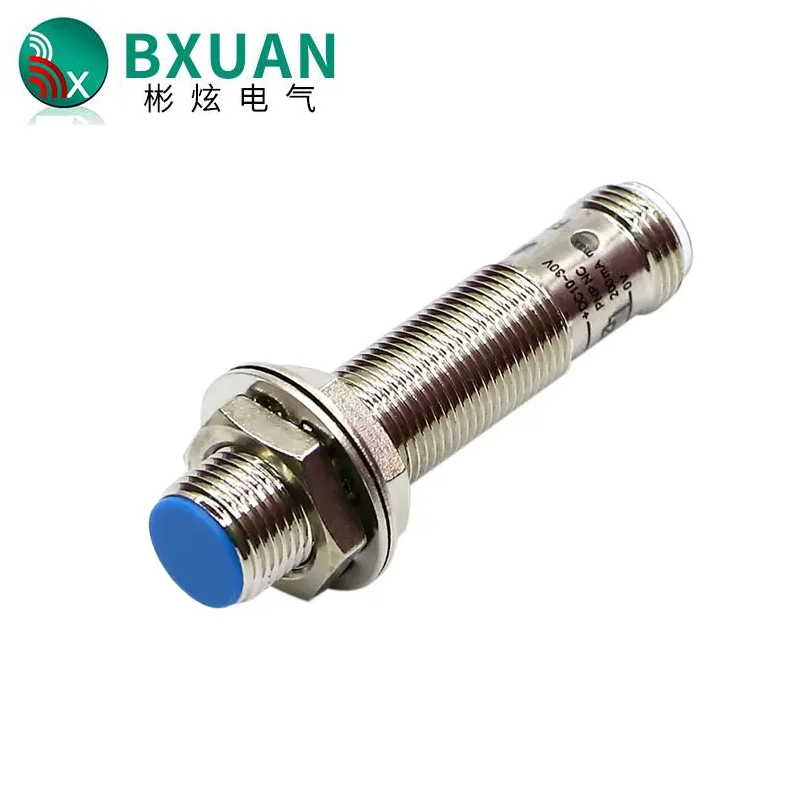 BXUAN M12 plug-in unit Proximity Switch Sensor Detection distance 8mm DC 10-30V Three Wire Output NPN PNP NO NC DC AC