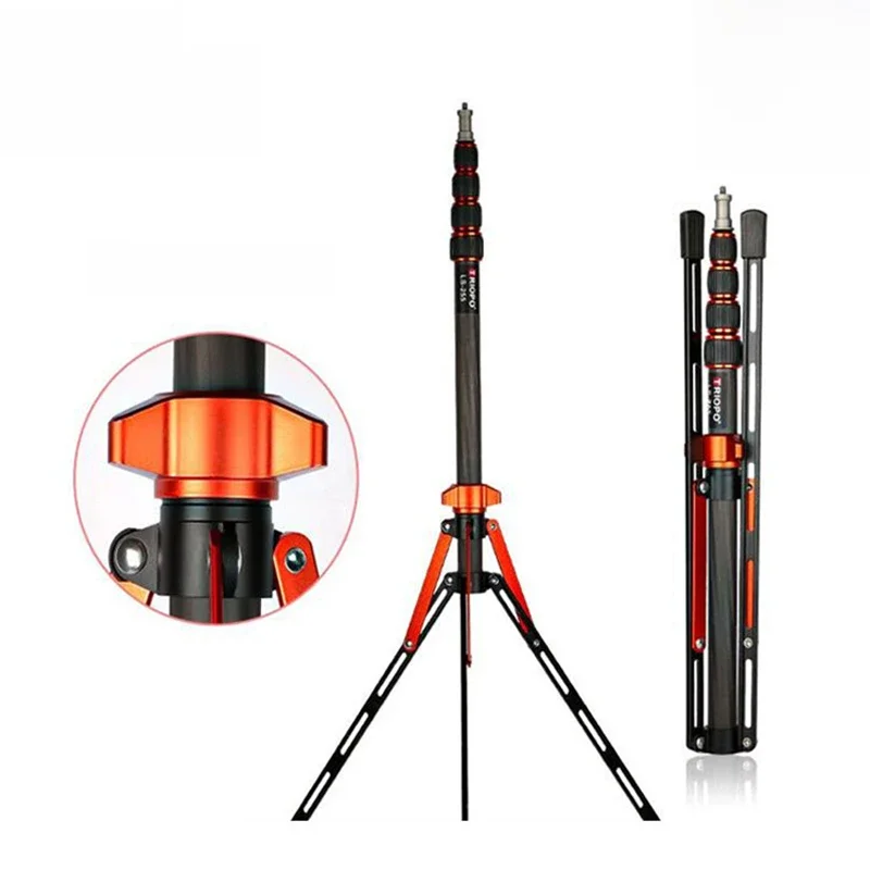 2,1 m Kohle faser Foto lichtst änder verstellbares Stativ Schraube tragbare Lampen fassung für Fotografie Flash Softbox Triopo