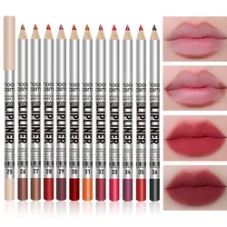 12pc Matte Lip Liners Set, 12 Assorted Colors, Gift Set, Long-Lasting & Non-Smudging