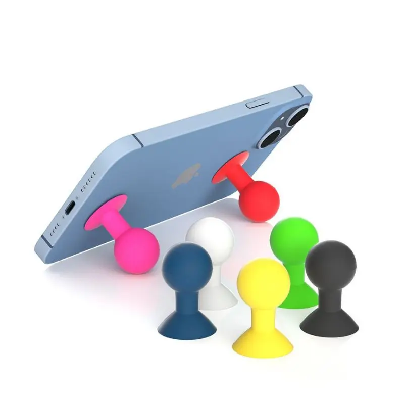 

Single Phone Holder Suction Cup Octopus Sucker Silicone Free Mobile Support Phone For Watching Videos Multiple Colors One Free 2